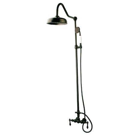 Kingston Brass Shower Combo, 2, Tub Wall Mount, Oil Rubbed Bronze CCK6175